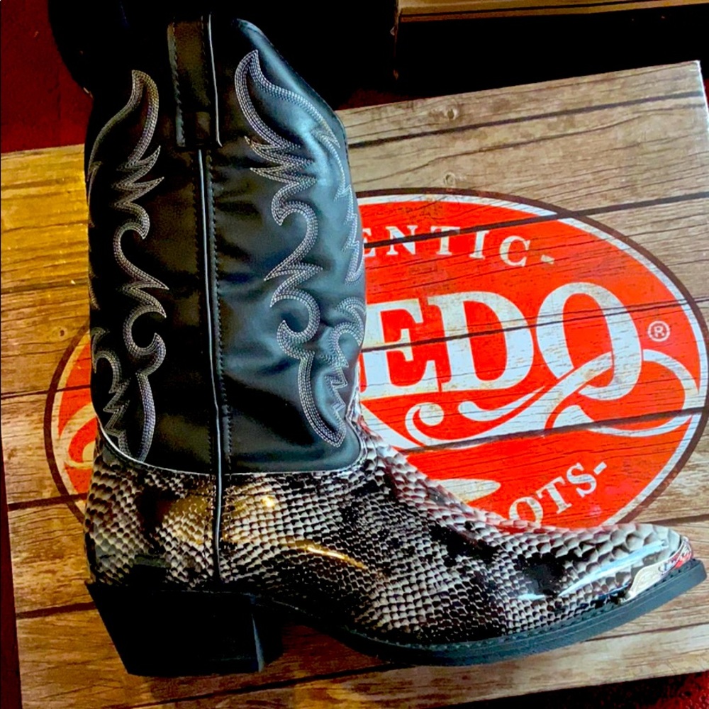Snake skin boots